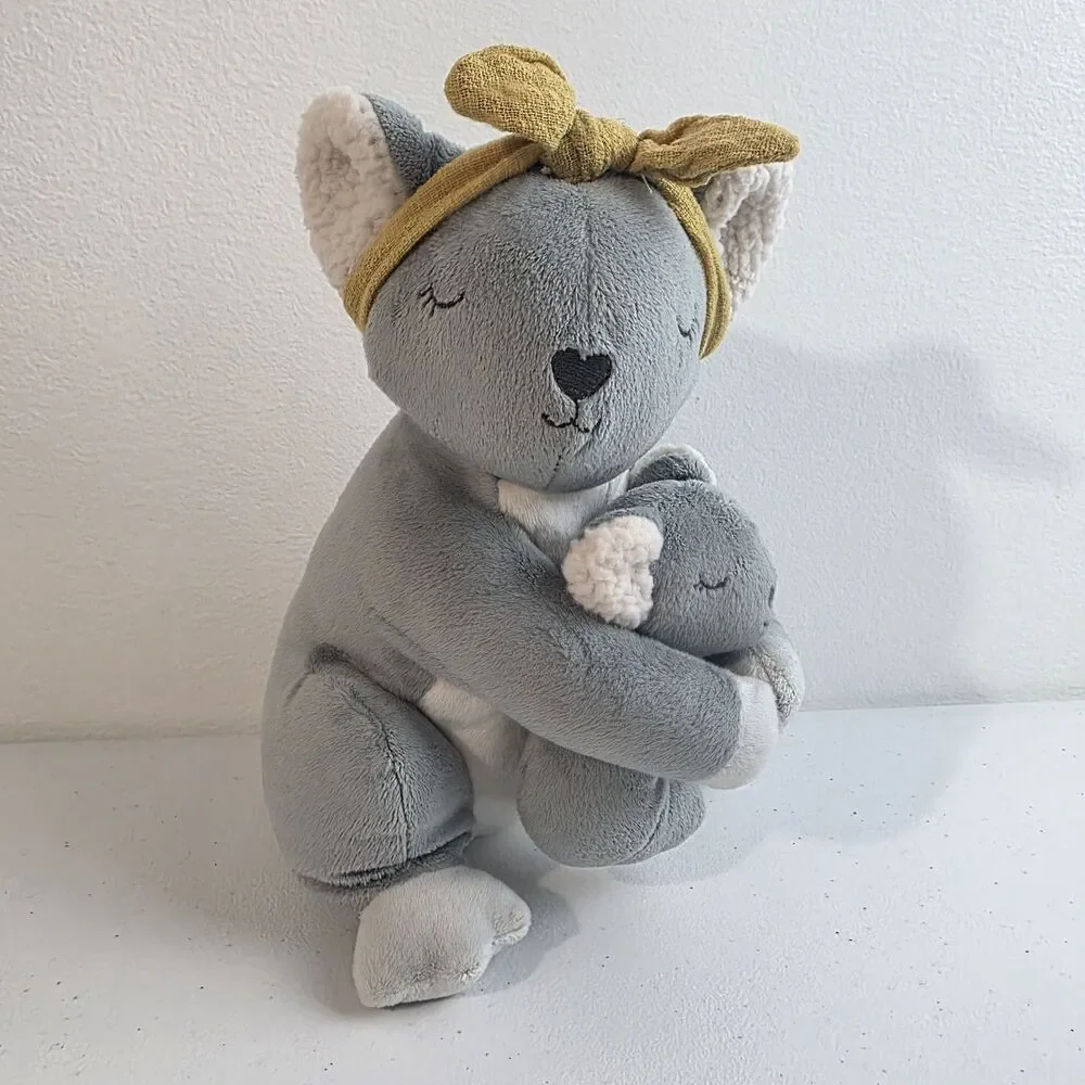 Mon Ami Kolie Koala With Baby Boo Plush Gray Stuffed Animal EUC